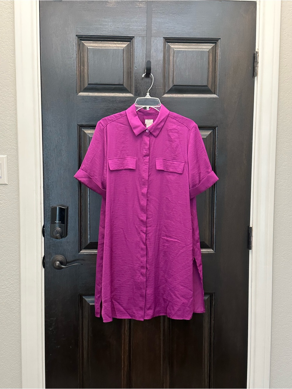 Chico's Purple Tunic Shirt Size 12
